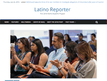 Tablet Screenshot of latinoreporter.org